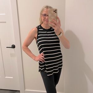 Black and white tank